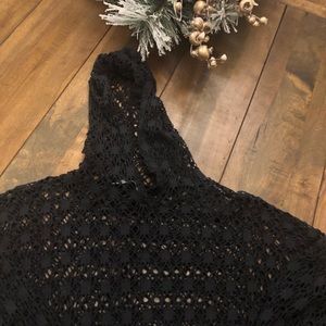 ❤️ Crocheted black sweater!